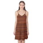 Seamless Wooden Planks Brown Wooden Background Camis Nightgown 