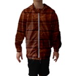 Seamless Wooden Planks Brown Wooden Background Kids  Hooded Windbreaker