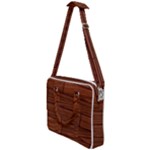 Seamless Wooden Planks Brown Wooden Background Cross Body Office Bag