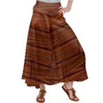 Seamless Wooden Planks Brown Wooden Background Women s Satin Palazzo Pants