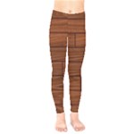 Seamless Wooden Planks Brown Wooden Background Kids  Leggings