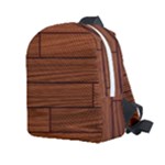 Seamless Wooden Planks Brown Wooden Background Kids  Age 2-4 Lightweight Preschool Backpack