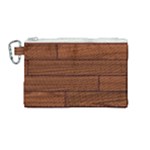 Seamless Wooden Planks Brown Wooden Background Canvas Cosmetic Bag (Medium)