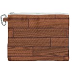 Seamless Wooden Planks Brown Wooden Background Canvas Cosmetic Bag (XXL)