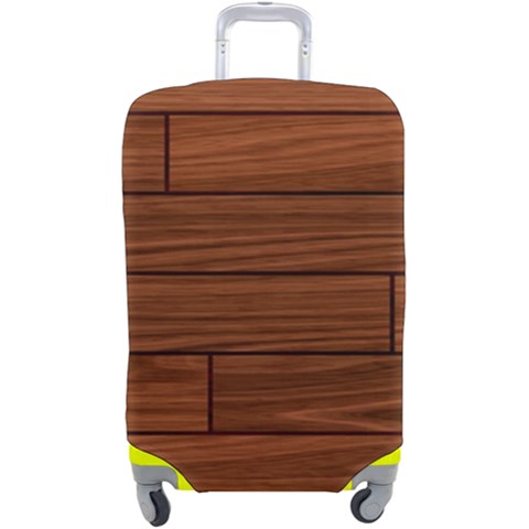 Seamless Wooden Planks Brown Wooden Background Luggage Cover (Large) from ArtsNow.com