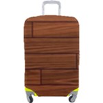 Seamless Wooden Planks Brown Wooden Background Luggage Cover (Large)