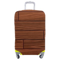 Seamless Wooden Planks Brown Wooden Background Luggage Cover (Medium) from ArtsNow.com