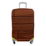 Seamless Wooden Planks Brown Wooden Background Luggage Cover (Small)