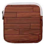 Seamless Wooden Planks Brown Wooden Background Mini Square Pouch