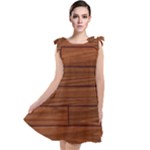 Seamless Wooden Planks Brown Wooden Background Tie Up Tunic Dress