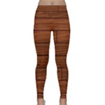 Seamless Wooden Planks Brown Wooden Background Lightweight Velour Classic Yoga Leggings