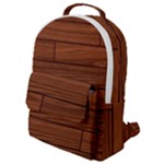 Seamless Wooden Planks Brown Wooden Background Flap Pocket Backpack (Small)