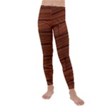 Seamless Wooden Planks Brown Wooden Background Kids  Lightweight Velour Leggings