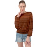 Seamless Wooden Planks Brown Wooden Background Banded Bottom Chiffon Top