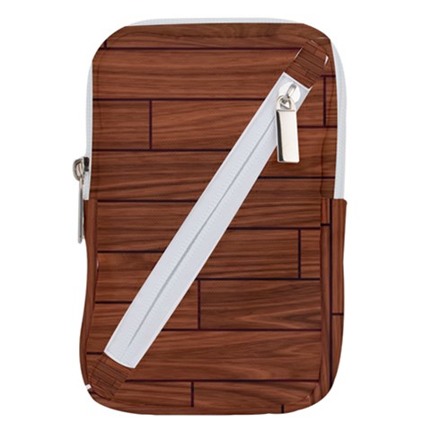 Seamless Wooden Planks Brown Wooden Background Belt Pouch Bag (Large) from ArtsNow.com