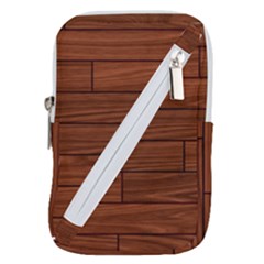 Seamless Wooden Planks Brown Wooden Background Belt Pouch Bag (Large) from ArtsNow.com