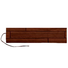 Seamless Wooden Planks Brown Wooden Background Roll Up Canvas Pencil Holder (L) from ArtsNow.com