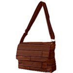 Seamless Wooden Planks Brown Wooden Background Full Print Messenger Bag (L)