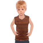 Seamless Wooden Planks Brown Wooden Background Kids  Sport Tank Top