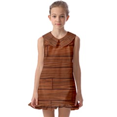 Kids  Pilgrim Collar Ruffle Hem Dress 