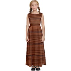 Kids  Satin Sleeveless Maxi Dress 