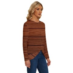 Long Sleeve Crew Neck Pullover Top 