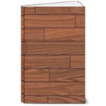 Seamless Wooden Planks Brown Wooden Background 8  x 10  Softcover Notebook