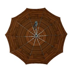 Seamless Wooden Planks Brown Wooden Background Automatic Folding Umbrella with Case (Large) from ArtsNow.com