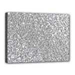 Silver Glitter Texture, Light Creative Background Canvas 16  x 12  (Stretched)