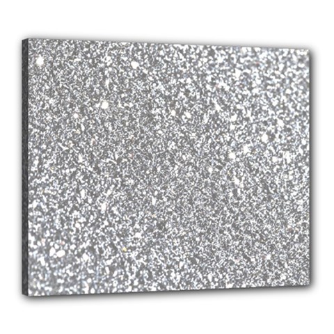 Silver Glitter Texture, Light Creative Background Canvas 24  x 20  (Stretched) from ArtsNow.com