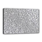 Silver Glitter Texture, Light Creative Background Canvas 18  x 12  (Stretched)