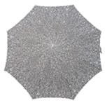 Silver Glitter Texture, Light Creative Background Straight Umbrellas