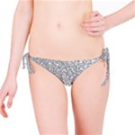 Silver Glitter Texture, Light Creative Background Bikini Bottoms