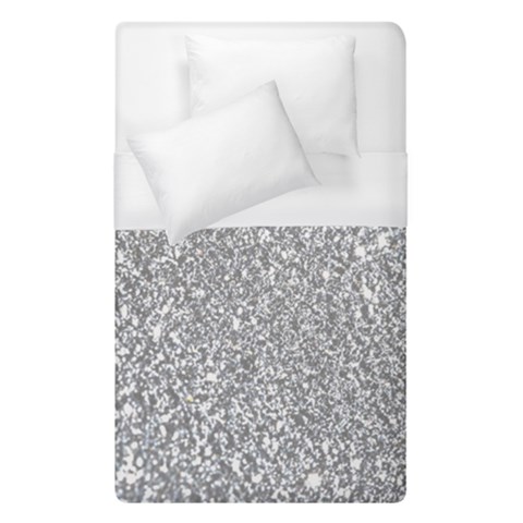 Silver Glitter Texture, Light Creative Background Duvet Cover (Single Size) from ArtsNow.com