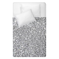 Silver Glitter Texture, Light Creative Background Duvet Cover Double Side (Single Size) from ArtsNow.com