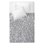 Silver Glitter Texture, Light Creative Background Duvet Cover Double Side (Single Size)