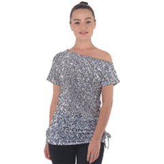 Off Shoulder Tie-Up T-Shirt 