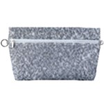 Silver Glitter Texture, Light Creative Background Handbag Organizer