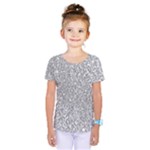 Silver Glitter Texture, Light Creative Background Kids  One Piece T-Shirt