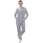 Silver Glitter Texture, Light Creative Background Women s Tracksuit