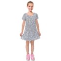 Kids  Short Sleeve Velvet Dress 