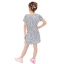 Kids  Short Sleeve Velvet Dress 