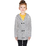 Silver Glitter Texture, Light Creative Background Kids  Double Breasted Button Coat