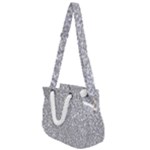 Silver Glitter Texture, Light Creative Background Rope Handles Shoulder Strap Bag