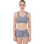 Silver Glitter Texture, Light Creative Background Work It Out Gym Set