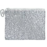 Silver Glitter Texture, Light Creative Background Canvas Cosmetic Bag (XXL)