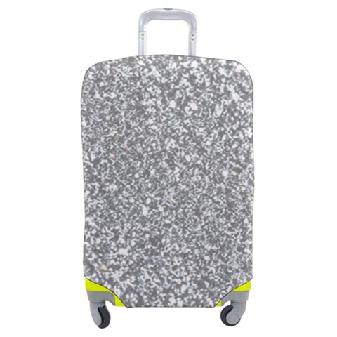 Silver Glitter Texture, Light Creative Background Luggage Cover (Medium) from ArtsNow.com