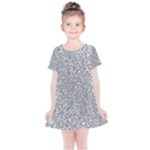 Silver Glitter Texture, Light Creative Background Kids  Simple Cotton Dress