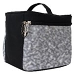 Silver Glitter Texture, Light Creative Background Make Up Travel Bag (Small)