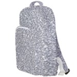 Silver Glitter Texture, Light Creative Background Double Compartment Backpack